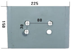 Piętka płozy  HARDOX500 pour charrue Skjold 94289/S